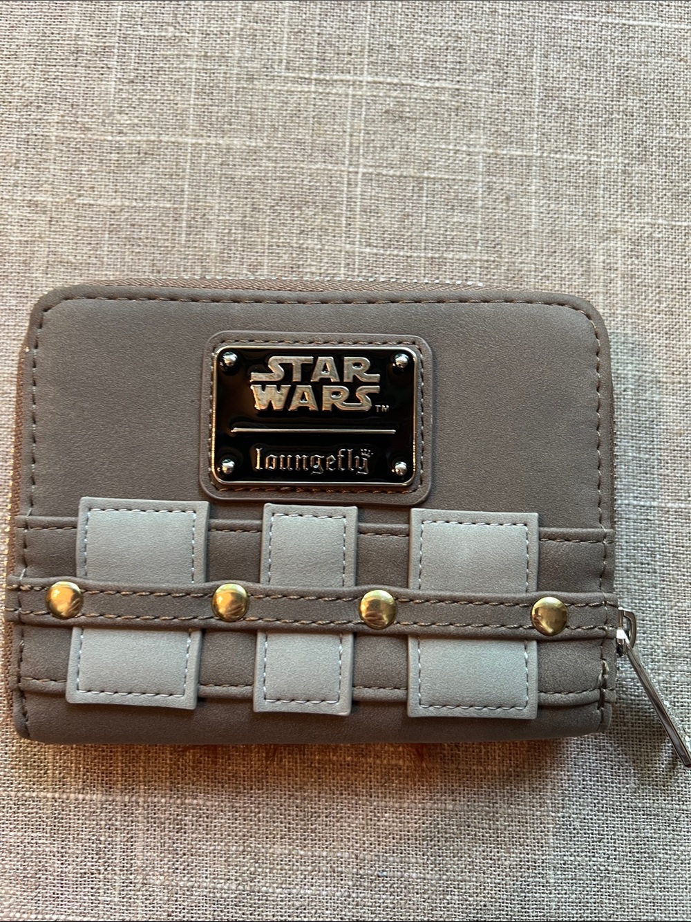 Loungefly Chewbacca Furry Brown Zip Around Wallet - Picture 2 of 4